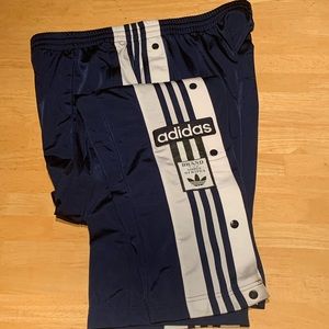 Women’s L adidas breakaway pants in navy blue